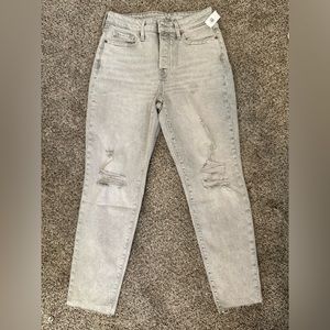 Old Navy OG Straight High Rise Gray Jeans NWT